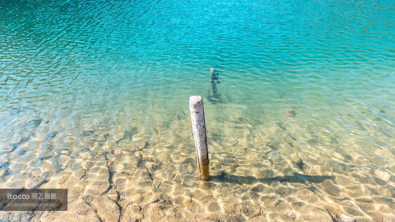 海洋,海水,石柱