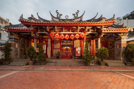 建筑,台湾,寺庙,夜晚,城镇