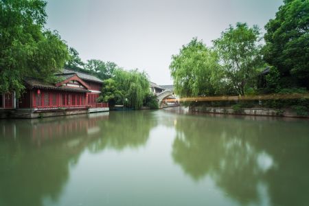 湖泊,历史古迹,自然风光,天空,全景,树木,中国,植物