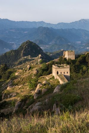 建筑,南楼台长城,中国,河北,历史古迹,自然风光,植物,树木,天空,山川,俯瞰