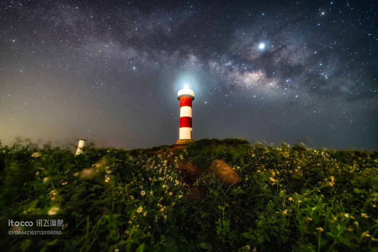 灯光,自然风光,星空