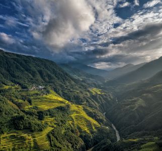 自然风光,山川,树木,天空,俯瞰