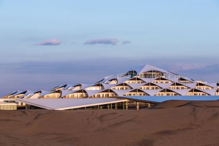 现代建筑,建筑,鄂尔多斯,内蒙古,自然风光,天空,中国,沙漠