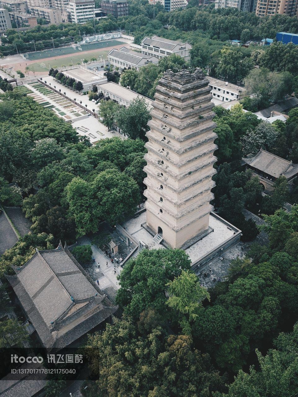 建筑,历史古迹,陕西