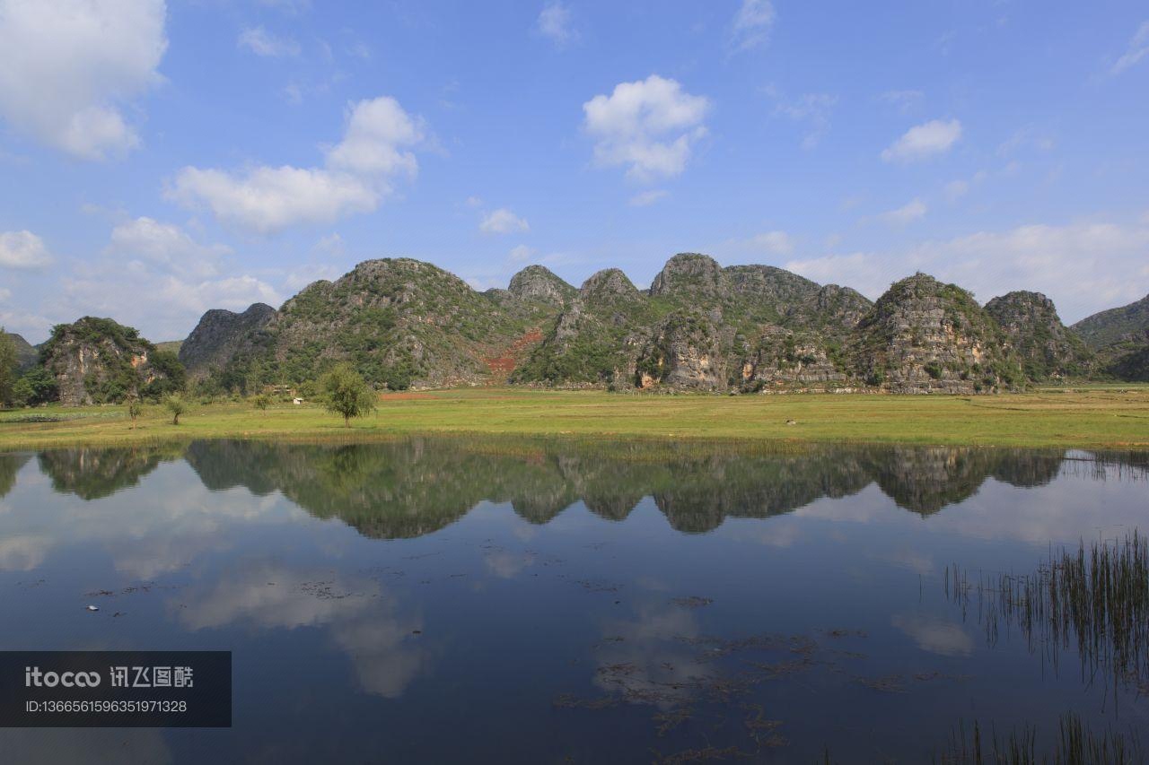 湖泊,天空,中国