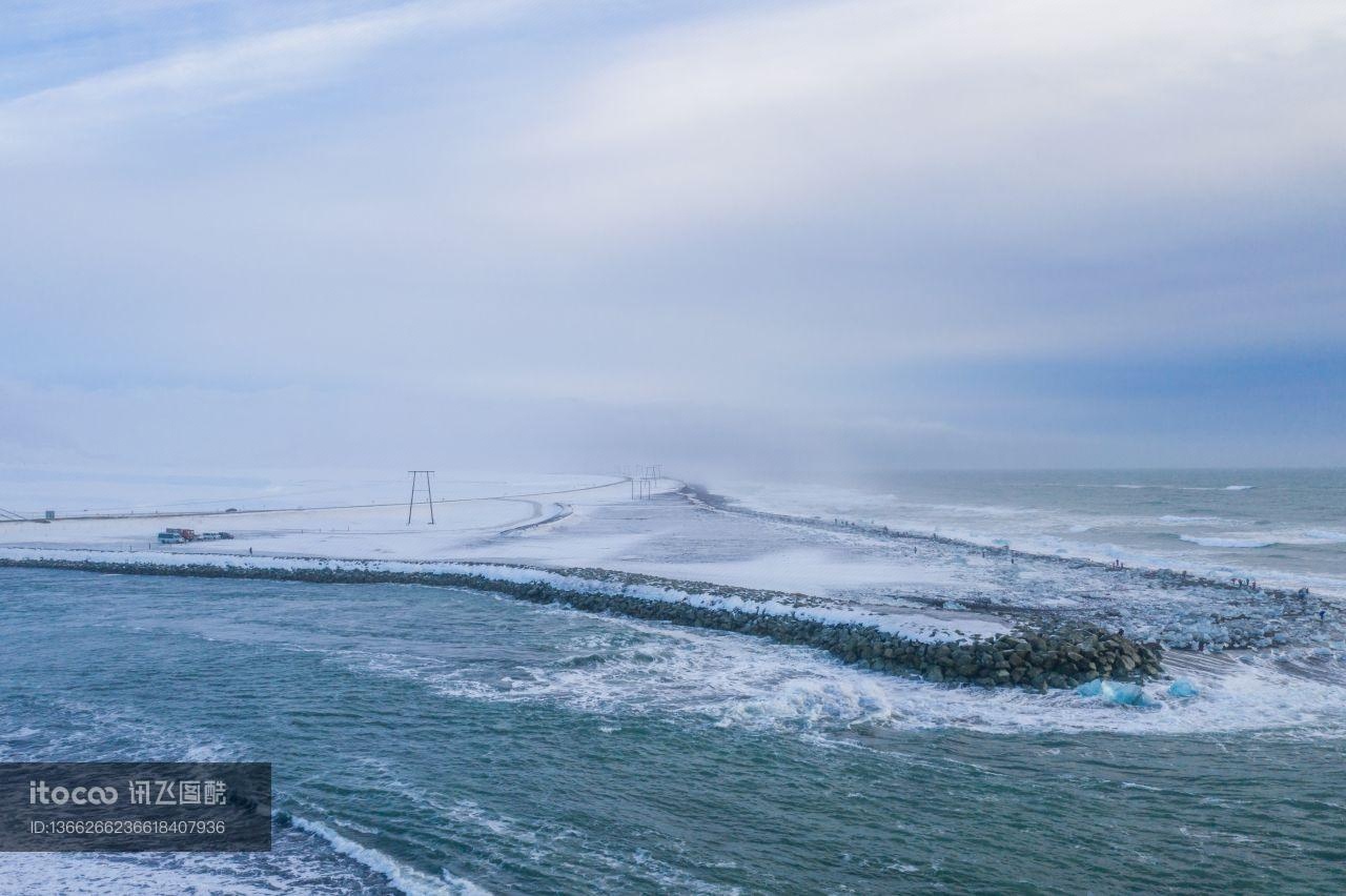 海岸线,自然风光,国外