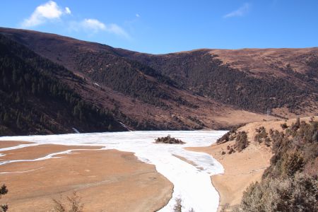 湖泊,山川,冰雪,江河,自然风光,四川,阿坝,色达