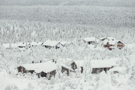 冰雪,城镇,村镇,树木,自然风光,国外,芬兰
