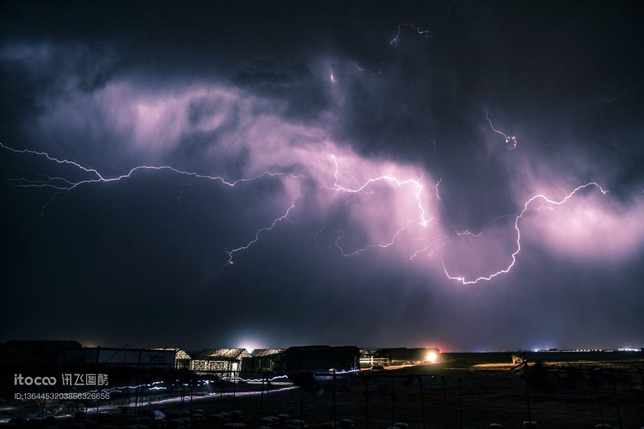雷电,自然风光,天空