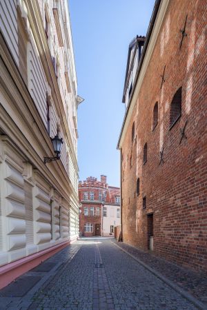 现代建筑,巷道,城镇,建筑,都市,国外,城市街道,街道,波兰,托伦