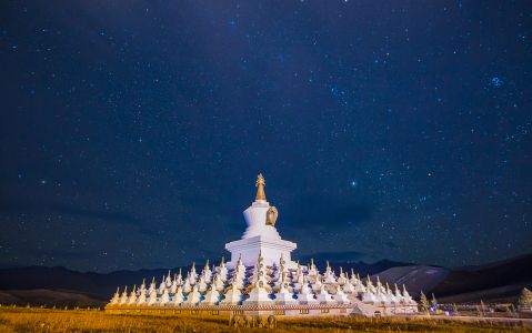 星星,星空,天空,景点,夜晚,自然风光,四川