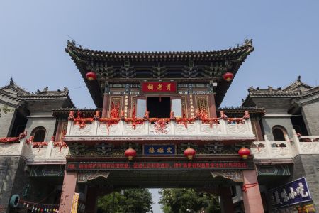 建筑,滦州古城,传统建筑,城楼,河北,城镇,景点,特写,仰拍,中国