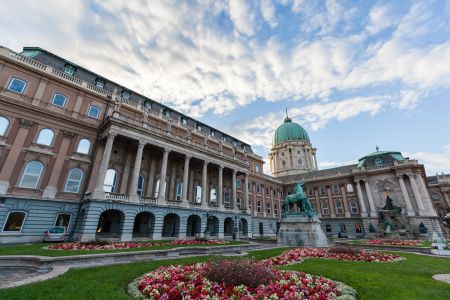 建筑,国外,城镇,天空,白云,花,匈牙利,布达佩斯