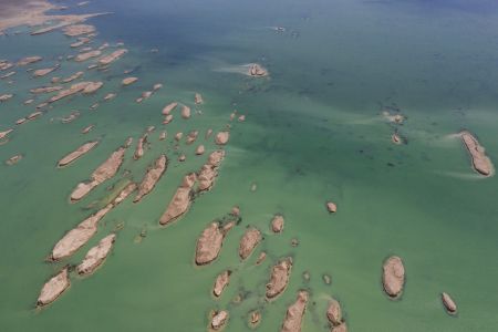 湖泊,水上雅丹,自然风光,海洋,青海,海西