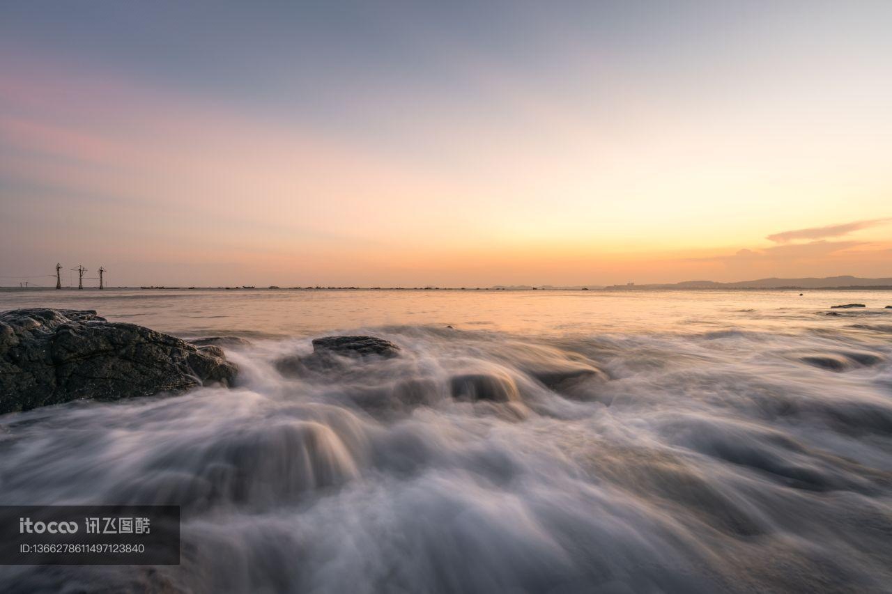 海滩,自然风光,海洋