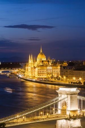 建筑,都市夜景,建筑夜景,国外,城镇,天空,江河,桥,匈牙利,布达佩斯
