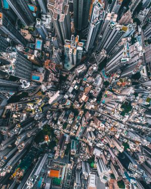 城镇,建筑,都市,俯瞰,香港