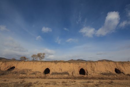 戈壁,宁鲁村,大同,自然风光,山西,荒漠,全景,天空