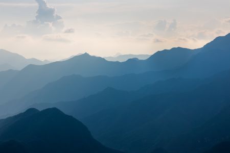 自然风光,全景,中国,北京,山川,天空,箭扣长城