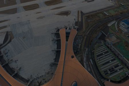 建筑,航拍,大兴国际机场,北京,城镇,道路
