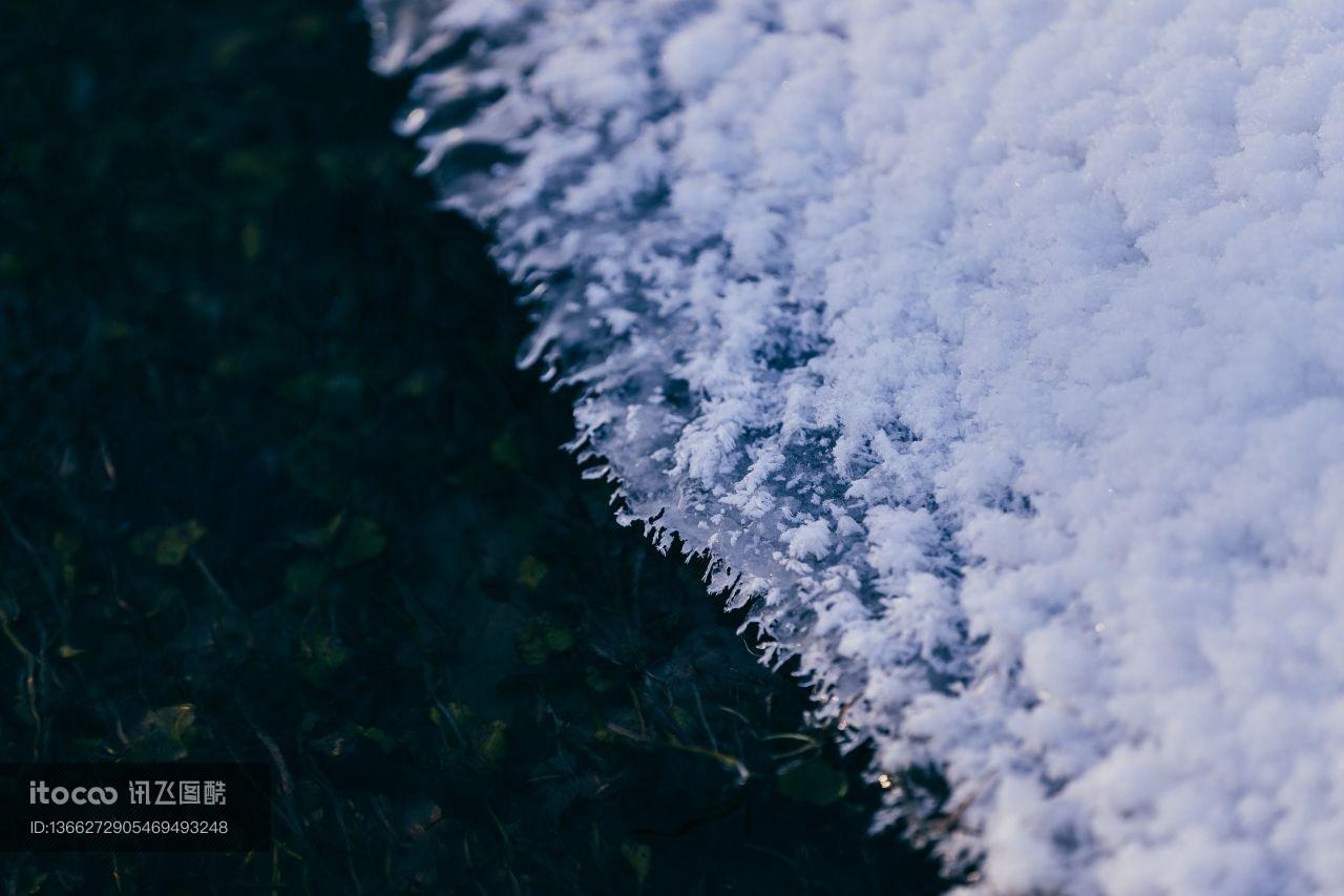 冰雪,雪花,自然风光