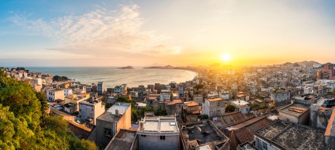 建筑,城镇,全景,太阳,天空,海洋