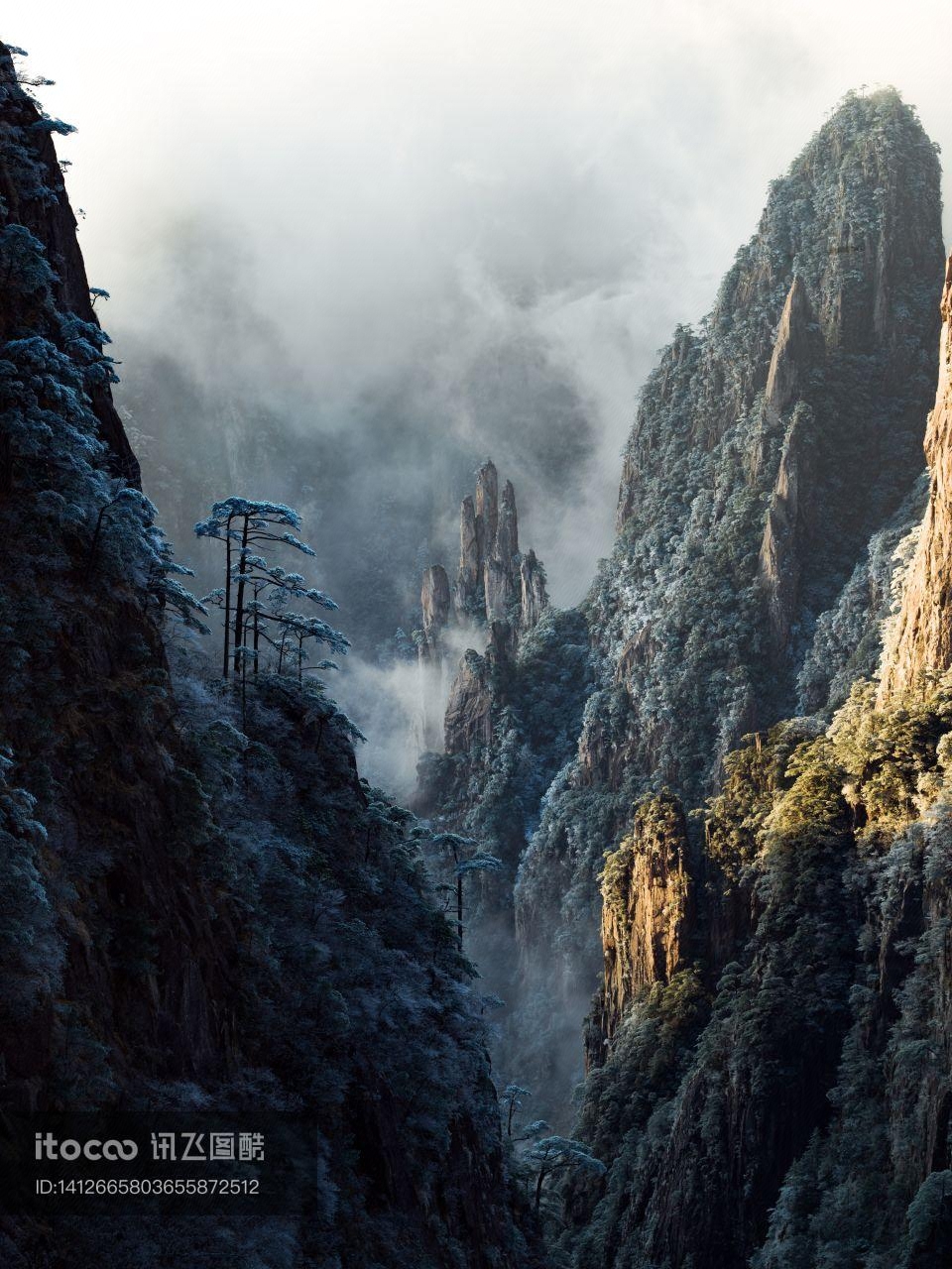 山峦,云雾,自然风景