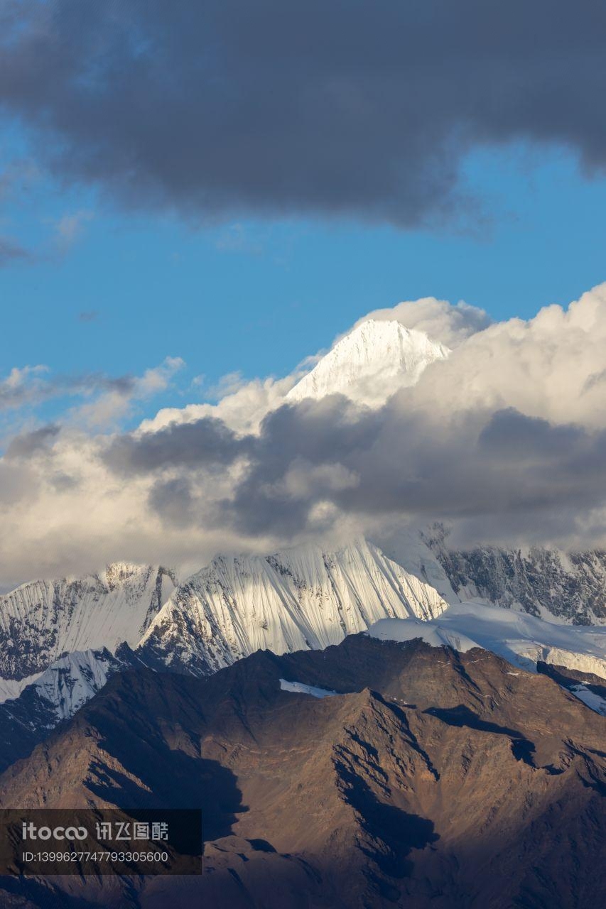 自然风光,雪山,天空