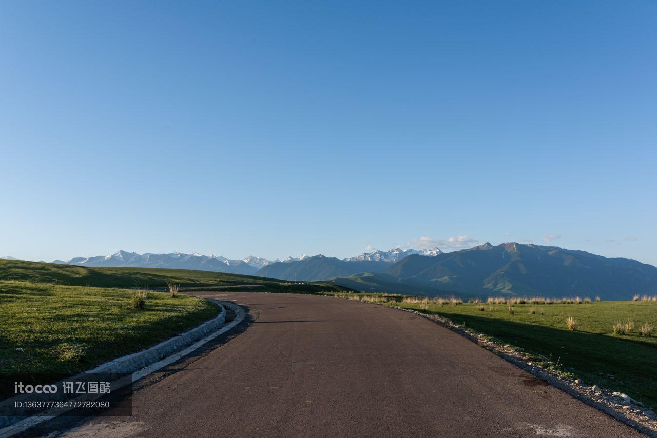 公路,天空,自然风光