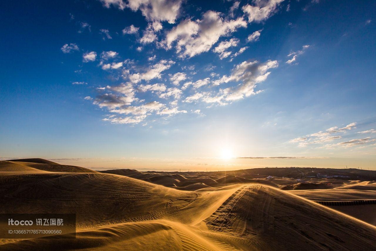 自然风光,沙漠,内蒙古