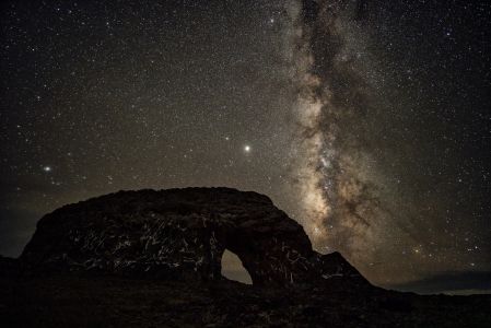 自然风光,星星,星空,夜晚,那曲,圣象天门,山川,中国,西藏