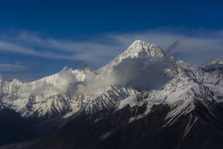 自然风光,山川,雪山,白云