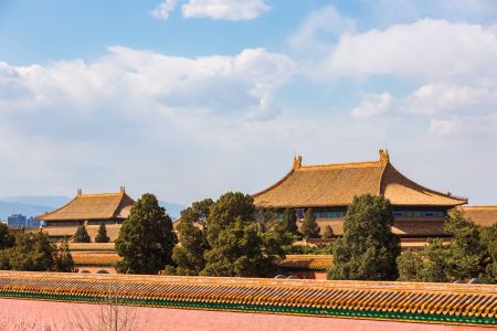北海公园,故宫,自然风景,天空,中国,北京,历史古迹,建筑,城楼,城镇