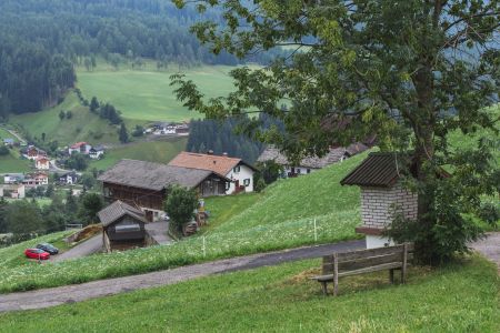 草原,山川,青草,自然风光,植物,俯瞰,建筑,树木