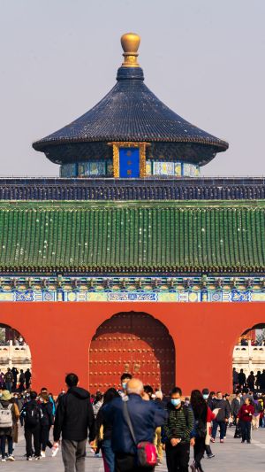 天坛,游客,建筑,景点,中国,北京,城镇