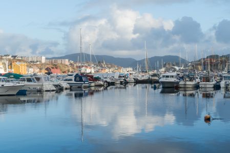 湖泊,挪威,天空,国外