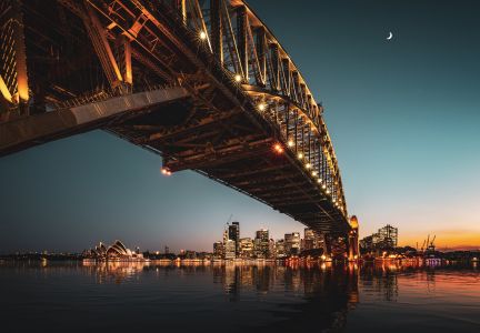 建筑,悉尼,建筑夜景,都市夜景,桥梁,夜景照明,道路,城镇,澳大利亚,生活工作,国外,江河,湖泊,桥,夜晚,全景,旅游,国际旅游,背景素材,现代建筑
