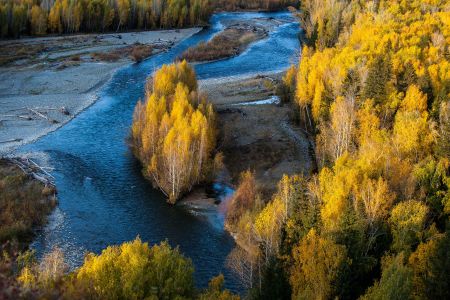 森林,山川,湖泊,自然风光,天空,全景