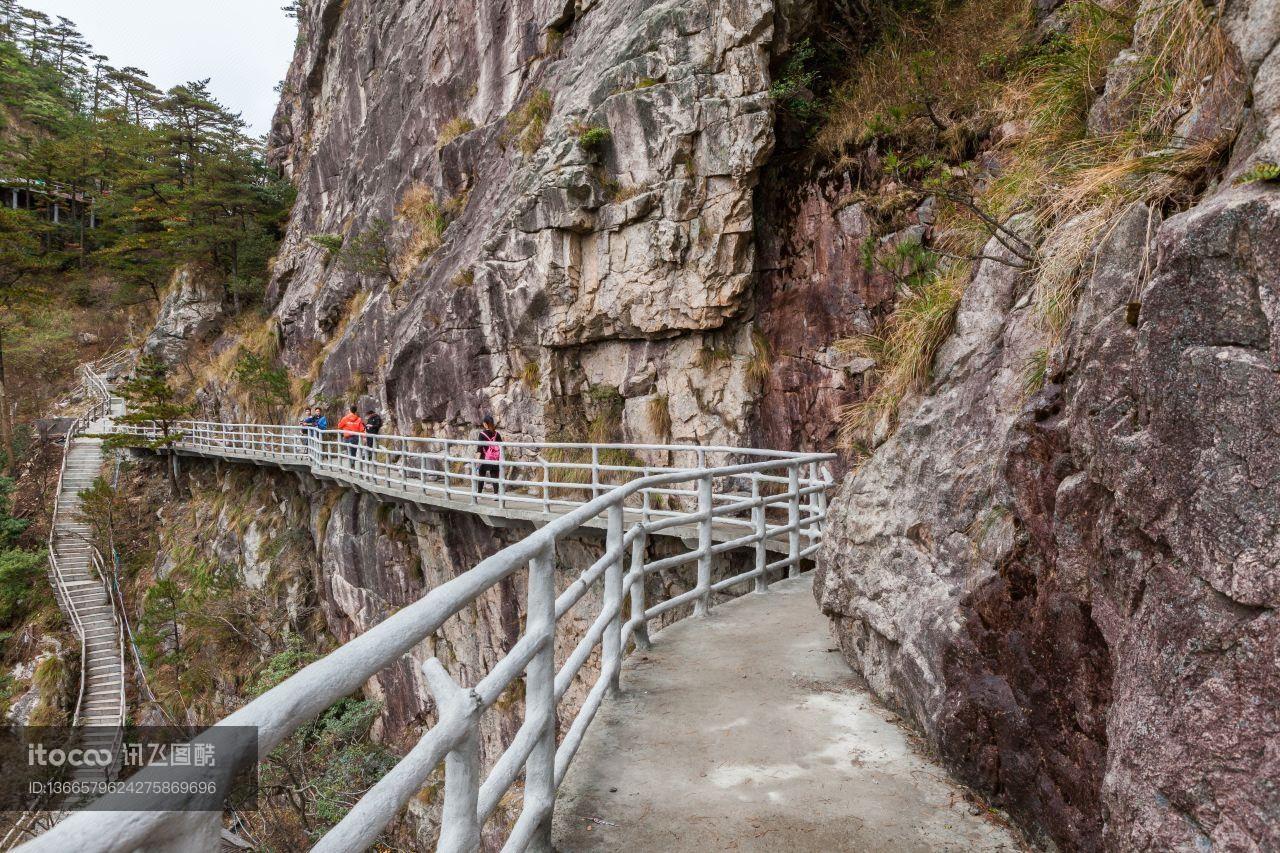 峡谷,山峦,山路