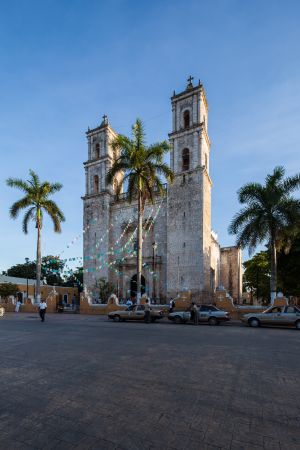 墨西哥,街道,建筑,国外,城镇,天空,交通工具,汽车,植物