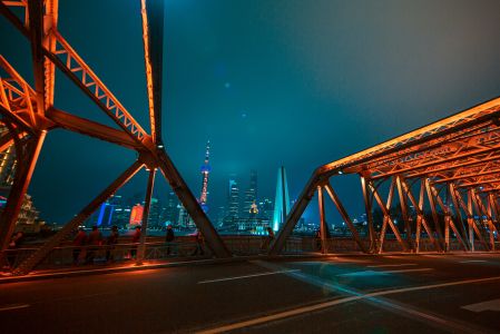 建筑,现代建筑,桥梁,建筑夜景,夜景照明