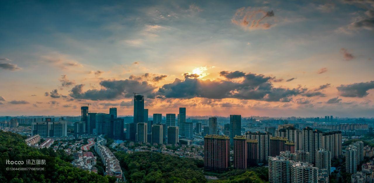 自然风光,城镇