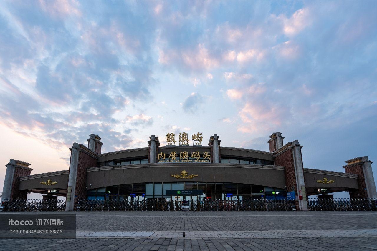 天空,鼓浪屿内厝澳码头,建筑