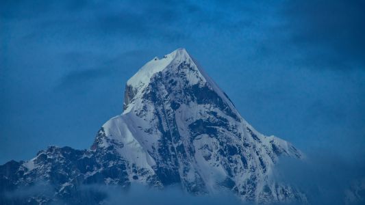 冰雪,全景,雪山,山川,天空