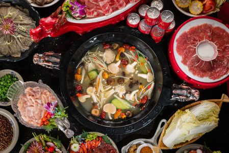 火锅,火锅配菜,美食,肉类,蔬菜,生活工作,特写