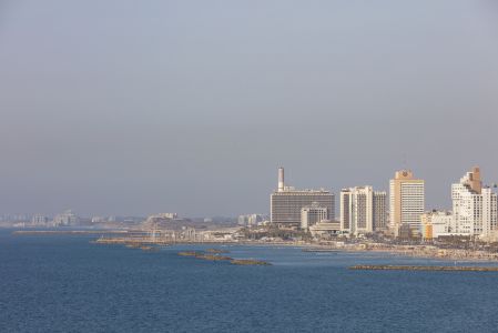 海洋,港口码头,江河,国外,天空,自然风光,建筑,以色列