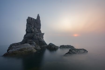 自然风光,山川,白云,太阳