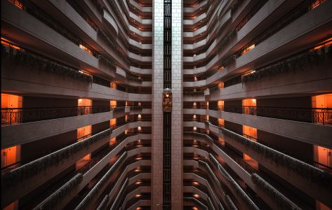 美学建筑,对称美,酒店,建筑,城镇