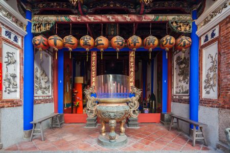中式传统建筑,传统建筑,建筑,城镇,寺庙,中国,台湾