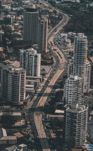 城镇,建筑,都市,现代建筑,道路,航拍,俯瞰,交通工具,汽车,树木,植物